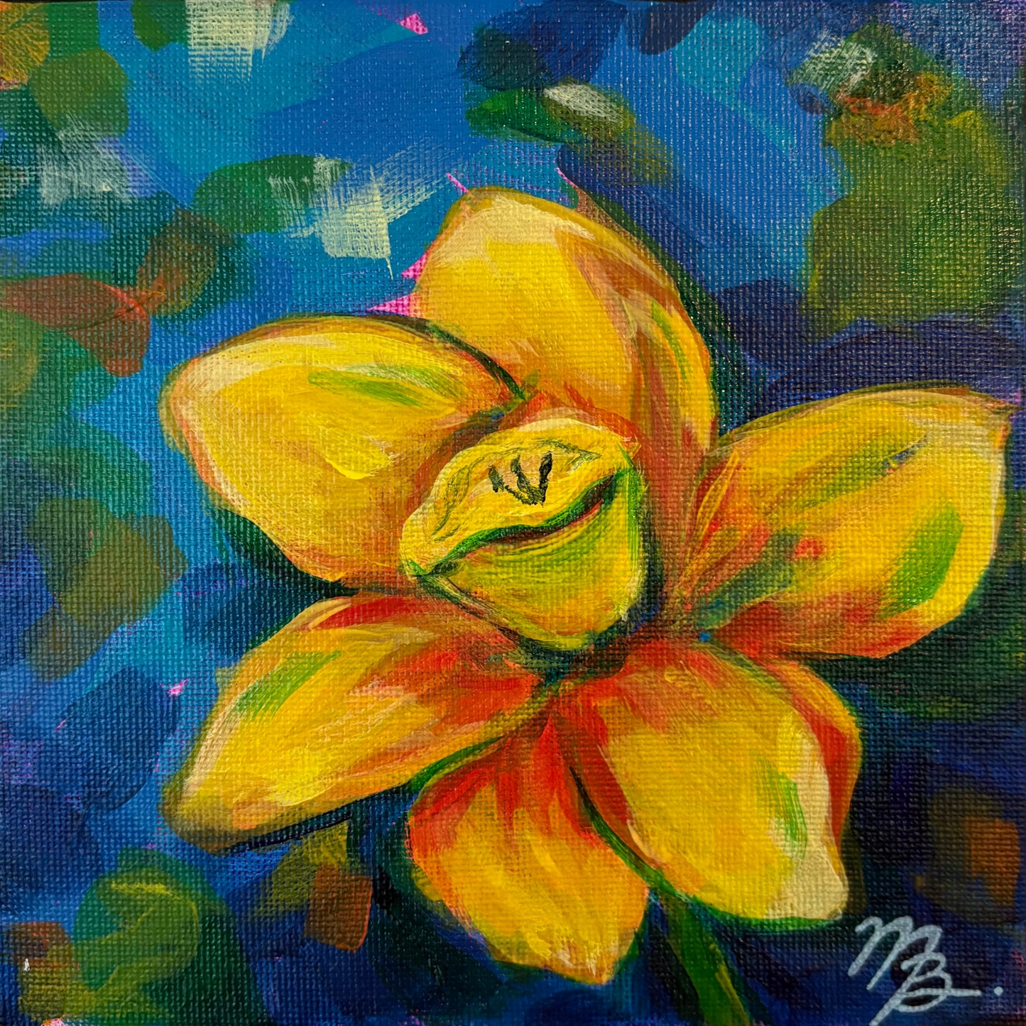 Small Works Floral - #101 (6x6)