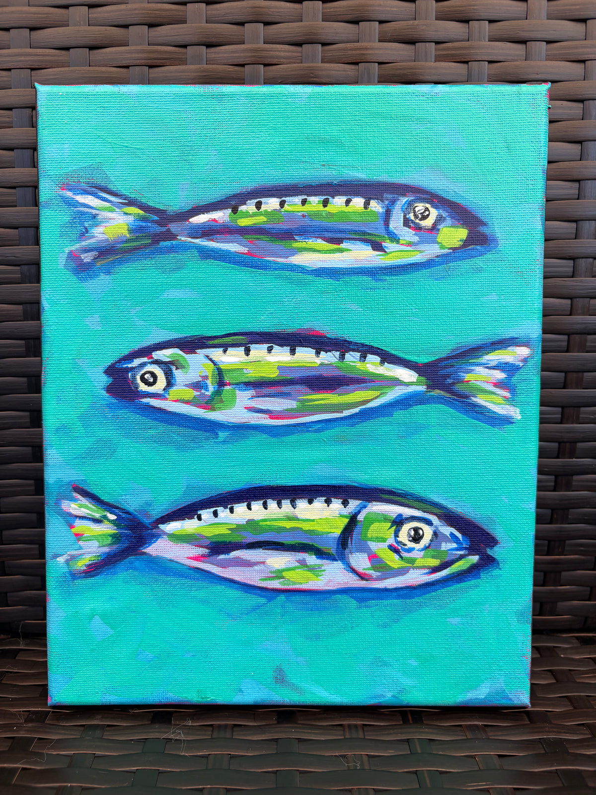 Seaside Summer - Sardines 8"x10"