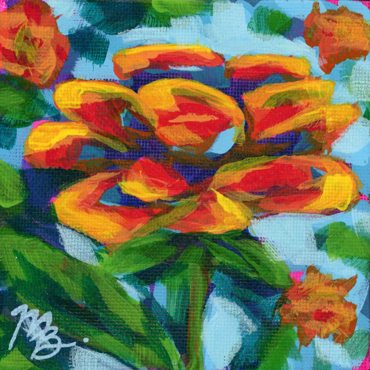 Floral Art Print - #101 (6x6)
