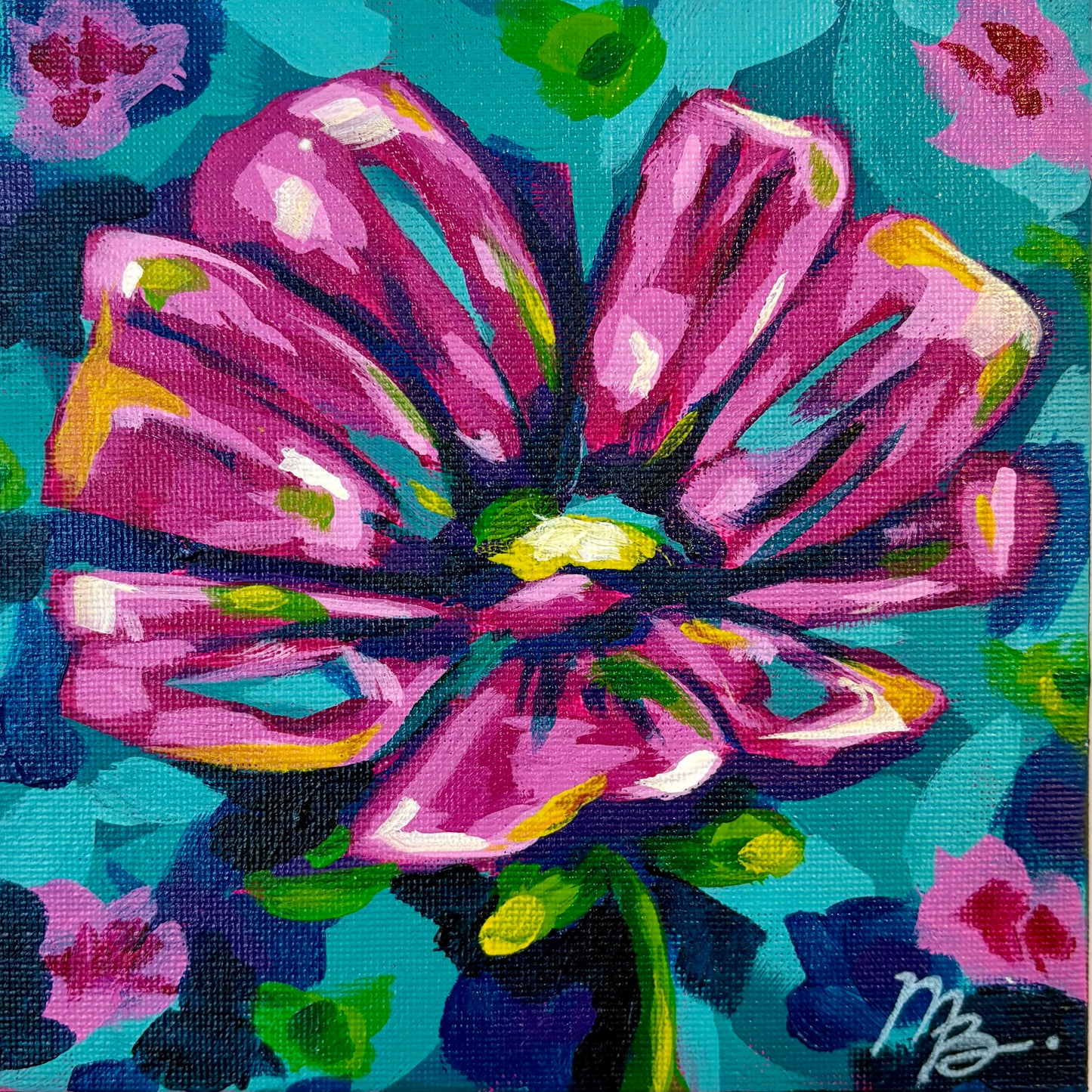 Small Works Floral - #100 (6x6)
