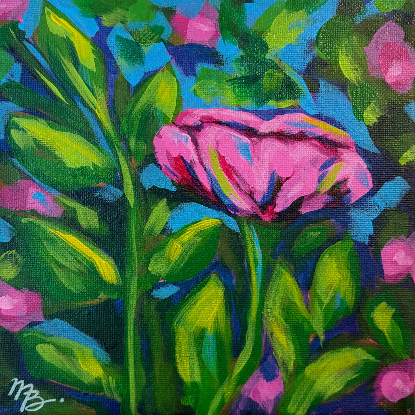 Small Works Floral - #105 (8x8)