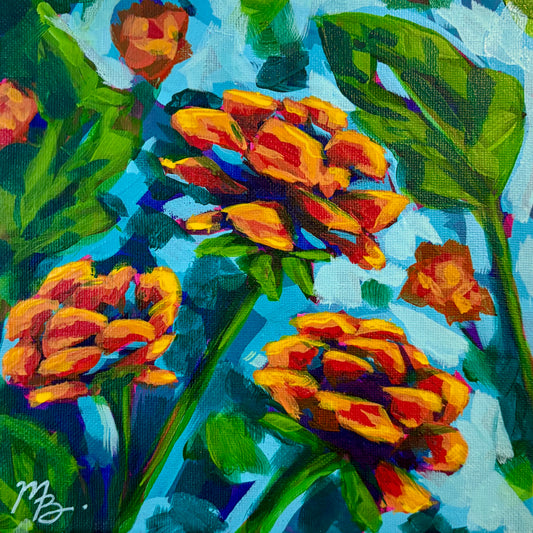 Small Works Floral - #112 (8x8)