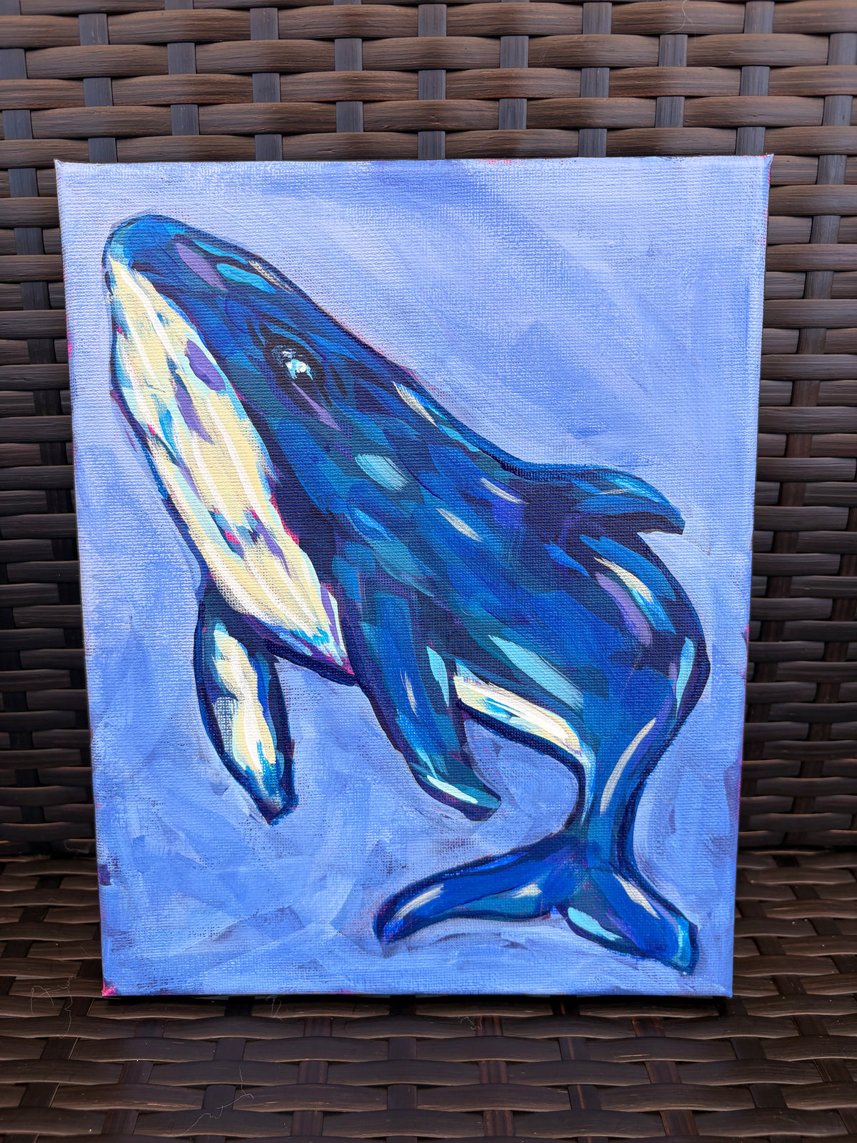Seaside Summer - Whale (1) 8"x10"