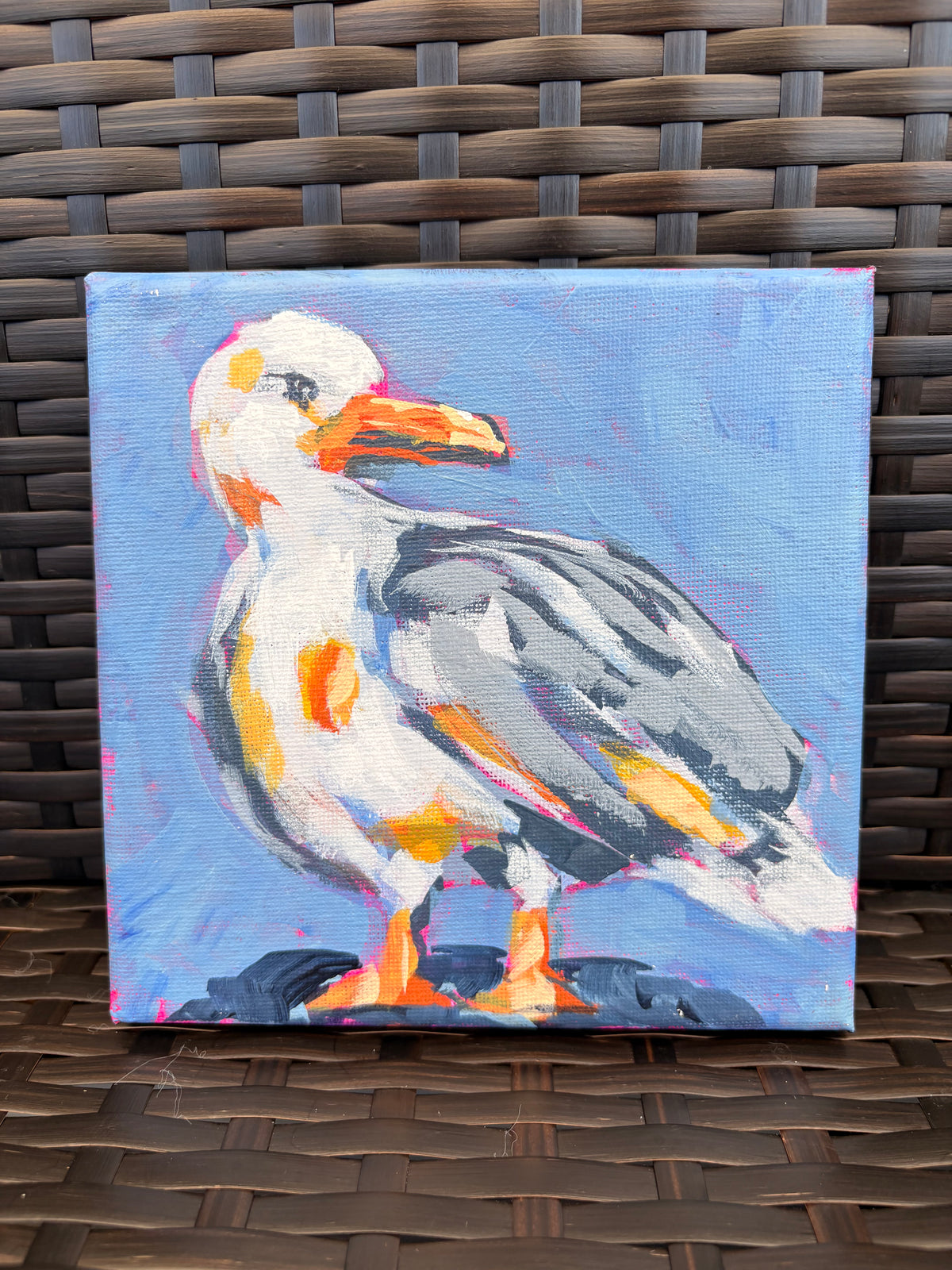 Seaside Summer - Seagull 6"x6"