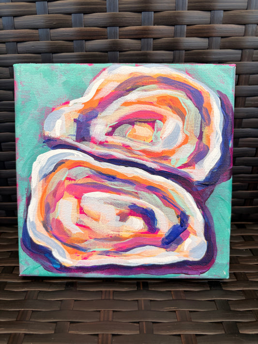 Seaside Summer - Oyster Shells 6"x6"