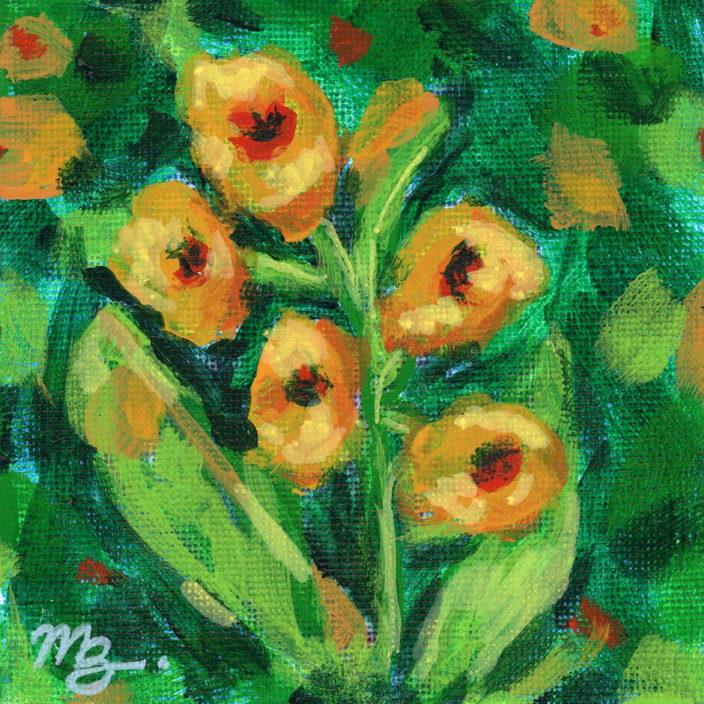 Floral Art Print - #102 (6x6)