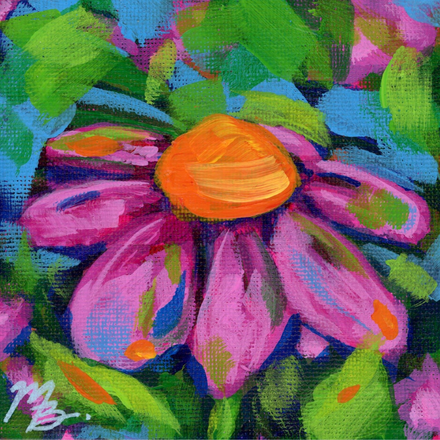 Floral Art Print - #100 (6x6)